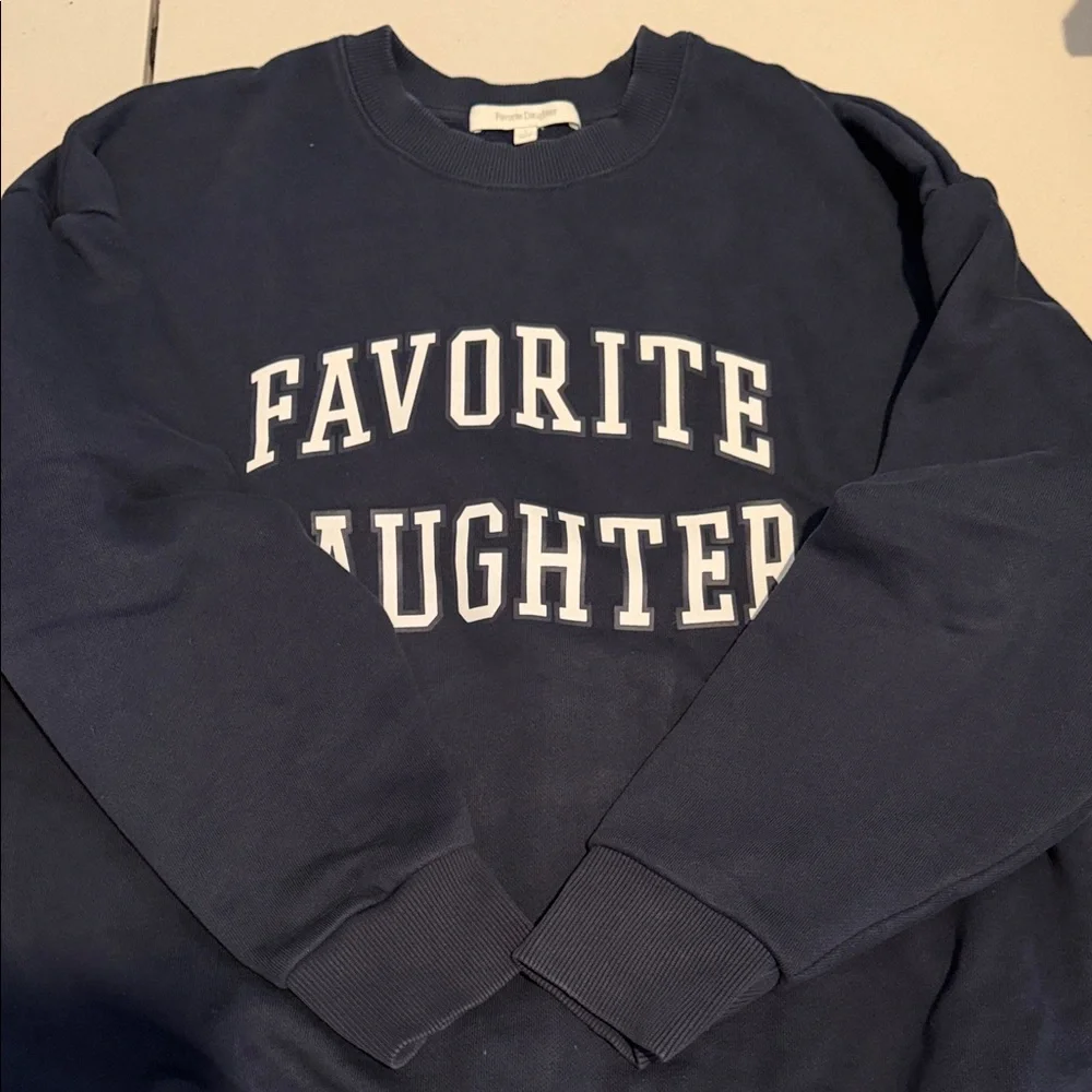 Favorite Daughter Navy Pullover Sweatshirt - Picture 3 of 4